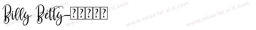 Billy Betty字体转换